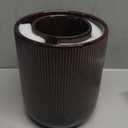 LE TAUCI Utensil Holder, 7.3"+5.4" Ceramic Kitchen Utensil Holder for Countertop, Black Cooking Utensil Crocks for Kitchen Counter, Morden Utensil Organizer for Spatula, Set of 2, Marble Dark Olive