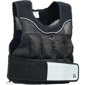 CAP Barbell (HHWV-CB020C) Adjustable Weighted Vest, 20-Pound, 20 Pound, Black