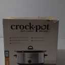 Crock-Pot 7 Quart Oval Manual Slow Cooker, Stainless Steel (SCV700-S-BR), Versatile Cookware for Large Families or Entertaining