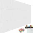 12 Pack Large Cork Board Alternative, 47" x 35" Bulletin Board, Felt Wall Tiles with Safe Removable Adhesive Tabs, Cork Boards for Walls Office School & Home