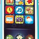 Baby Phone Toy with Record & Playback Features - Musical, Interactive and Educational Cell Phone Toddler Toys with 12 Smart Light Up Buttons - Learning Phones for Kids 6+ Months  ASTM Certified