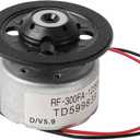 uxcell Metal RF-300FA-12350 DC 5.9V Spindle DVD Micro Motor, 2.4 x 1.2cm for DVD CD Player, 1 Pcs Silver Black
