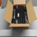 Skycarper 5 Tier Adjustable Corner Shower Caddy Organizer with Hooks,Rustproof Tension Pole 62-116 Inch, Black