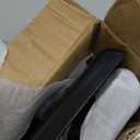 Palonu 2 Pcs Christmas Black Stocking Holders, Heavy Duty Mantle Hangers with Non-Slip Pad, Weighted Stocking Hooks Christmas Ornaments for Xmas Holiday Fireplace Shelf Window Decoration