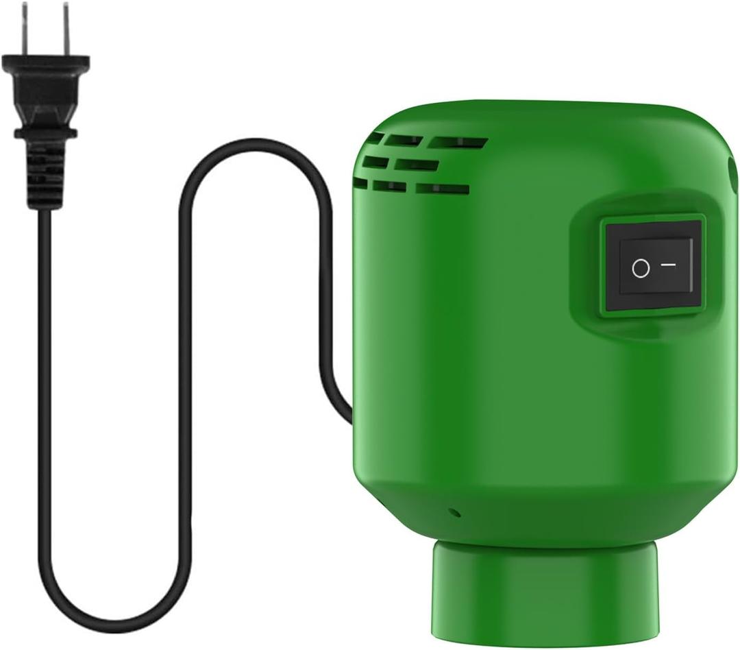 MORECOO Electric Air Pump for Vacuum Storage Bags - Smaller, More Portable, 5000PA Suction Power, 55W Energy Saving, Convenient & Fast Vacuum Bag Pump - Ideal for Travel(Green)