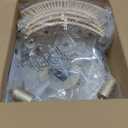 20'' Boho Rattan Ceiling Fan with Light, Coastal Caged Ceiling Fans with Lights and Remote Control, Enclosed Hidden Flush Mount with Reversible 6 Speeds for Living Room Bedroom Nursery