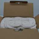 Bearhug Electric Blanket King Size 100" x 90", Dual Controller Heated Blanket, White Flower Patterns Faux Fur & Warm Sherpa, 10-Heat Levels & 1-12H Auto Off,ETL, Machine Washable