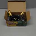 Flexi Hose Lightweight Expandable Garden Hose, 25FT -Retractable Garden Hose, Water Hose - No-Kink Flexibility, 3/4 Inch Solid Brass Fittings and Double Latex Core (Black)