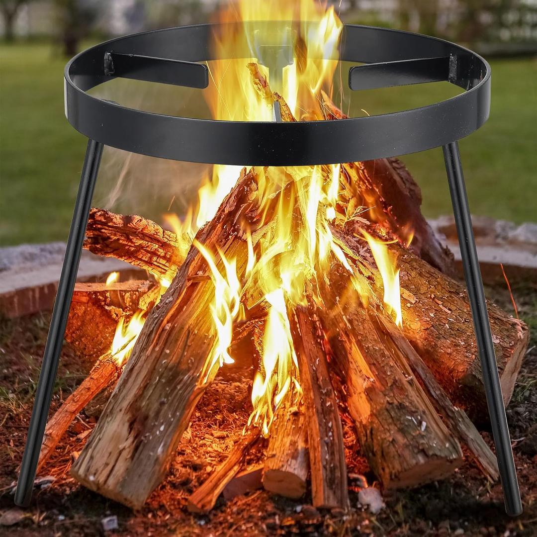 Campfire Tripod for Dutch Oven, Portable Camping Tripod for Open Fire Cooking, Rust-Resistant Cooking Stand