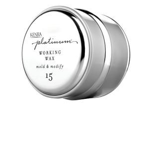 Kenra Platinum Working Wax 15 | Matte Finish Styler | Provides Medium, Flexible Hold | Non-Greasy | Crme-Based Formula To Texturize & Mold Styles | All Hair Types (1.4 Fl Oz (Pack of 1))