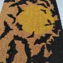 Halloween Door Mat,Halloween Rug,Halloween Porch Decor,Welcome Front Doormat Linen Rubber Layered Mats Nonslip Washable Halloween Decor For Front Porch Entryway, 18x30