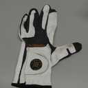 Copper Tech Gloves Men's Golf Glove Left (Medium-Large, White/Grey)