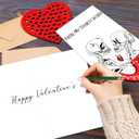 9 x Dark Humor Valentines Day Gifts for Him Her, Goth Spooky Valentines Day Card, Skeletons Valentines Day Cards Gifts for Boyfriend Girlfriend husband Wife - You're My Favorite Weirdo