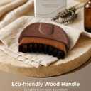 Lymphatic Contour Face Brush - Wooden Handle Lymphatic Drainage Face Sculpting Brushes - Facial Dry Gua Sha Brush Massager Tool- Contour Lift Glow Lymph Drainage Brushes for Face Neck Double Chin