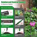 2 Pack Spiral Metal Garden Trellis for Climbing Plants Outdoor Indoor - 44" Adjustable Plant Support Tower with Center Pole, for Outdoor Garden, Raised Bed, Backyard, House Flower Pots & Planters