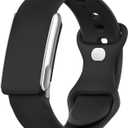 Sport Band Compatible with Whoop 5.0 Bands Strap for Men Women, Soft Silicone Adjustable Waterproof Replacement Wristbands for Whoop 5.0 One, Peak and Life [Not for Gen 4] (Black)