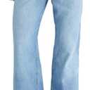 Women's LR Baggy Wide L Light WASH Denim Jeans, Size 000 Short