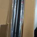 Tension Curtain Rod 39-122 In (3.3-10Ft), Heavy Duty Long Curtain Rods No Drilling for Window, Shower Curtain Rod for Bathroom, Adjustable Outdoor Tension Rod for Patio, Never Rust, Black