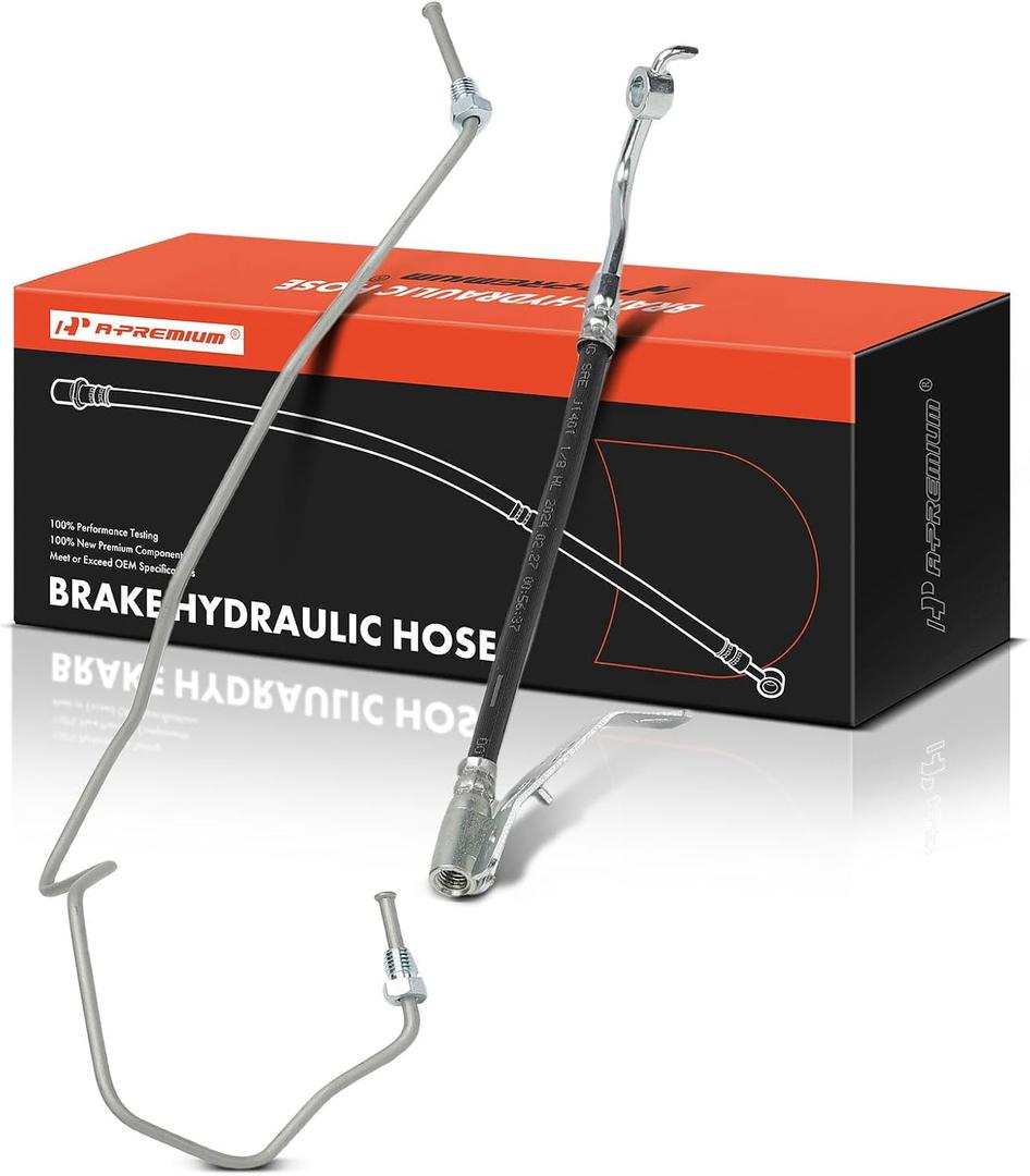 A-Premium Rear Driver Brake Hydraulic Hose Compatible with Ford
