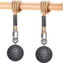 SELEWARE Non-Slip Pull Up Power Balls, Rock Climbing Grips for Strength Training, Forearm and Hand Exerciser for Chin Up Bar, Kettlebell, Barbell, Resistance Band Handles, Home Gym Workout Equipment