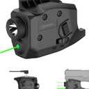 DEFENTAC 350 Lumens Pistol Light Green Laser Combo is Compatible with Glock 42/43/43X/48 Without Rail or MOS, Magnetic Rechargeable, NOT Fit for Other Handguns.