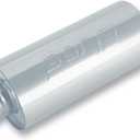 BORLA 400436 Specialty Muffler - Heavy Duty (Truck) - 3" Center Inlet/ 3" Center Outlet 6.75" Round x 24" Long Body 29" Overall Length. Universal. Reversible. Un-Notched Necks.
