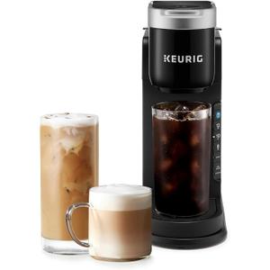 Keurig K-Caf Barista Bar Single Serve Coffee Maker, with 3 Brew Sizes, Hot and Cold Brew Capabilities, 2oz Coffee Shot Button, Black 