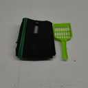 petisfam Portable Travel Litter Box for Cats with Lid to Contain Litter and Odor. Easy to Carry, Clean and Store. Easy for Car Travel, Hotle Stays, Flying with Cats (Medium, Black)