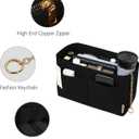 Purse Organizer Insert, Felt Purse Organizer with Zipper and Sewn Bottom Insert, Fit Speedy Neverfull Graceful,6 Sizes