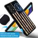 DAIZAG Compatible with Samsung Galaxy A23 Case,All-Round Protection Shockproof Anti-Scratches TPU Cover,Cases for Man Woman-1776 Vintage USA Flag Wood American Flag