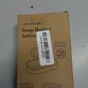 LEVERLOC Soap Dish Holder for Shower Suction Cup Wall Mounted Self Draining NO-Drilling Removable Bar Soap Sponge Holder for Bathroom Bathtub Kitchen Sink Waterproof Strong Vacuum Suction Adhesion