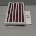 New Burning Formula Unscented Dripless 12-Inch Taper Candles Set of 12 - Burgundy, for Wedding, Dinner - Smokeless, Long Burning - Hand Poured, Colored Tall Candlesticks - Burdeos