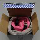 SARISUN Travel Pillows for Airplanes, Airplane Pillow for Long Flight, Airplane Head Strap with Eye Mask for Sleep, Travel Neck Pillow for Car Road Trip, 360° Support Headrest, Stop Bobblehead, Pink