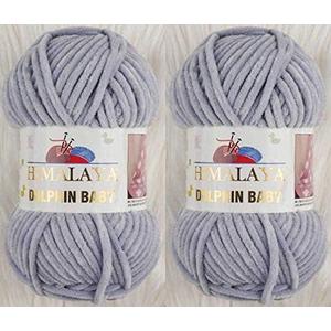 Himalaya Yarn Dolphin Baby 2 Skeins 264 Yards 2x100gram Super Bulky Baby Blanket Yarn (80351)