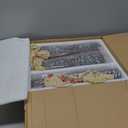 GasSaf Large Gas Fireplace Logs, 10 Piece Ceramic Fire Logs for Fire Pit and Fireplace, Ventless, Vented, Gas Inserts, Electric, Realistic Fake Fireplace Logs