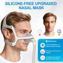 2 PCS Nasal Cushion for AirFit N20(M),1 pc Soft Fabric Nasal Cushion and 1 pc Velvet-Lined CPAP Nasal Mask Cushion for AirTouch N20, Soft Fabric for All Seasons, Velvet-Lined for Fall/Winter(Purple)