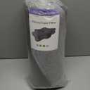 Cervical Neck Pillow for Pain Relief Sleeping, Contour Memory Foam Pillows, Ergonomic Side Sleeper Pillows for Adults, Orthopedic Neck Support Pillow for Back Stomach Sleepers-King Size (King size-28.4''Lx16.5''Wx5.5''H, Dark Grey&grey-grid)