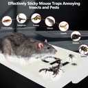16Pack Mouse & Insect Glue Trap,Mouse Traps Indoor for Home,Adhesive Bugs Roach Spider Insect Traps,Sticky Pest Control Adhesive Tray,Bulk Glue Traps for Mice