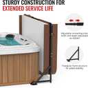 Upgraded Spa Cover Lifter Hot Tub Cover Lifter Under Mount Adjustable Height and Width Hot Tub Lid Lifter Removal System Fit for Most Spa Hot Tub