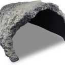 Reptile Rock Cave Habitat Hide Premium Non-Toxic Decorative Resin for Aquariums & Terrariums. Ideal for Amphibians, Lizards, Snakes, Bearded Dragons, Geckos, Scorpions, Frogs, Spiders...Large Size