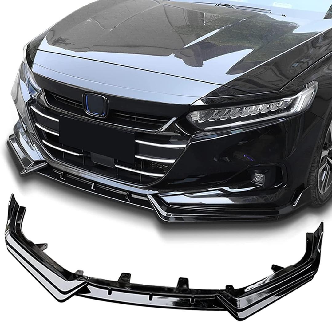 Archaic Front Bumper Lip Compatible for Honda Accord 10.5th Sedan SE/EX-L/LX/Sport/Touring 2021 2022, Splitter Under Chin Body Kit Lower Spoiler