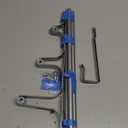 Over The Door Towel Rack, Over Door Towel Rack for Bathroom Door, Triple Towel Storage Holder with Hooks (Silver Gray, 17.32" L)