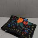 Terrug 2x3 Green Floral Area Rug for Entryway, Boho Machine Washable Throw Rugs with Non-Slip Blacking for Kitchen, Small Flower Carpet for Bedroom Front Door Laundry Floor Decor