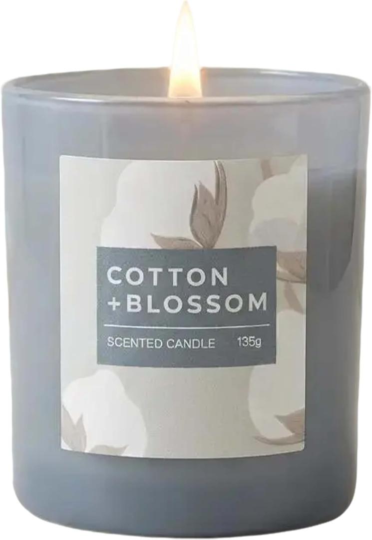 Kapok & Freesia Scented Candle 4.76 oz (135g) Natural Soy Wax, 30-Hour Clean Burn, Elegant Glass Jar, Home Fragrance & Thoughtful Gift for Home (Woody Floral)