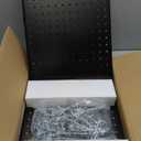 74PCS Pegboard Wall Organizer, 4 Pack Metal Pegboard Panels with 70 Hooks, 32" x 24" or 64" x 12" Black Peg Board for Walls, Garage, Craft Room, Cold-Rolled Steel