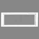 HVAC Premium 12" x 36" Cube Core Eggcrate Return Air Filter Grille for 1" Filter - Aluminum - White [Outer Dimensions: 14.5" x 38.5]