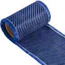 Jecery 9.84 ft x 3.94" Carbon Fiber Fabric Roll Pure Fabric Carbon Fiber Sheet 2 x 2 Twill Weave 3k/220g for Cars for Structural Reinforcement on Concrete Walls, Basements, Boats(Blue)