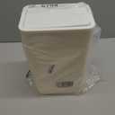 TIPGO Bathroom Can with Lid, 10 Liter/ 2.6 Gallon Slim Garbage Can, Small Bin Waste Basket with Pop-Up Lid for Kitchen, Bedroom, Living Room, Office (White)