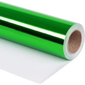 RUSPEPA Green Christmas Wrapping Paper - 81.5 Sq Ft - Solid Color Paper Perfect for Wedding,Birthday,Christmas,Baby Show - 30 inches x 32.8 feet, Light Green