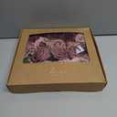 Ling's moment Artificial Flowers, 25Pcs 3" Roses in Burgundy Mauve Shades, Realistic DIY Foam Floral Fill for Wedding Bouquets/Centerpieces, Outdoor Party Backdrops, Room/Table, and Pot Decorations